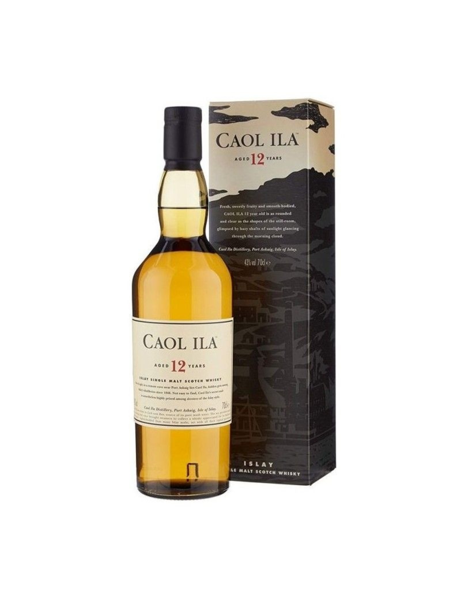 Caol Ila 12 years 70cl. 43%, Islay Single Malt Whisky