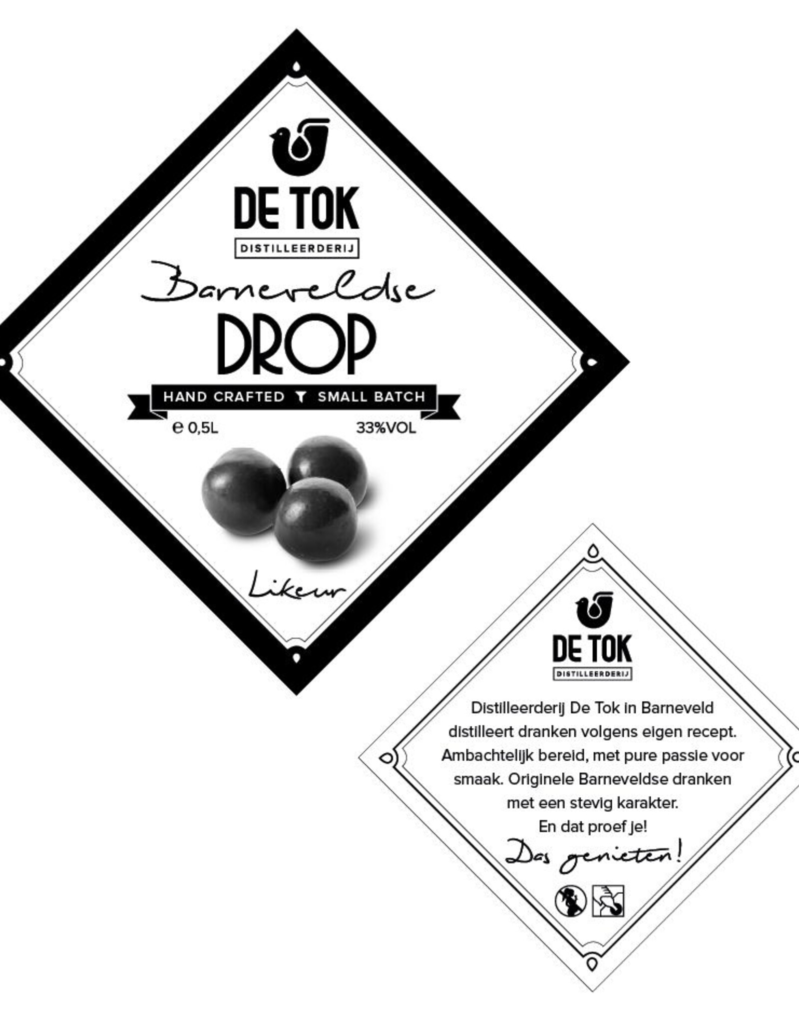 Distilleerderij De Tok, Barneveld Distilleerderij De Tok Drop (droplikeur) 50cl.