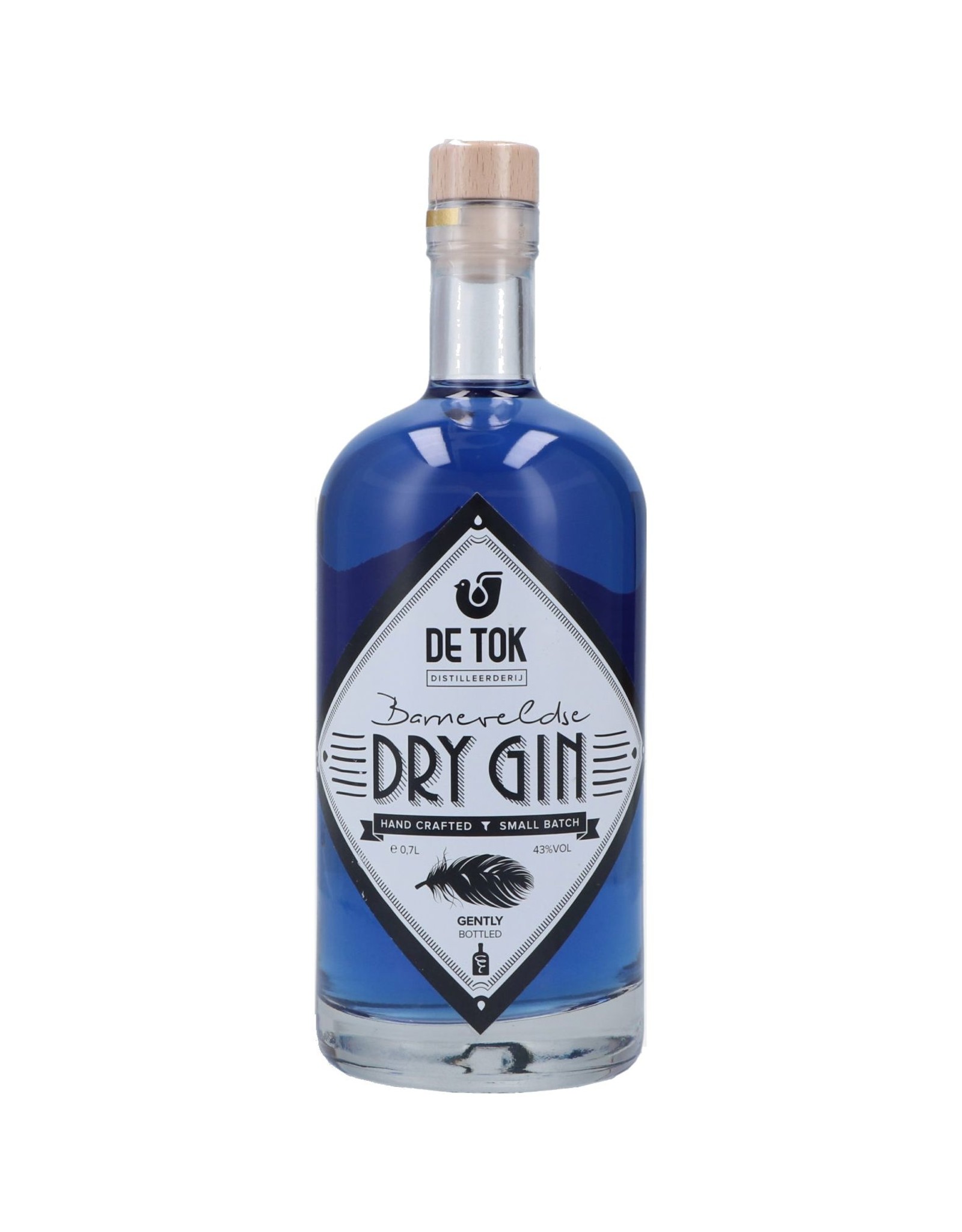Distilleerderij De Tok, Barneveld Distilleerderij De Tok Dry Gin Blauw 70cl.