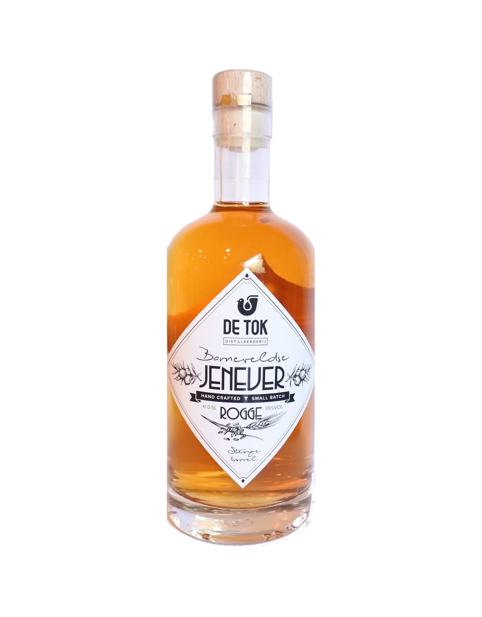 Distilleerderij De Tok, Barneveld Distilleerderij De Tok Rogge Jenever 50cl.