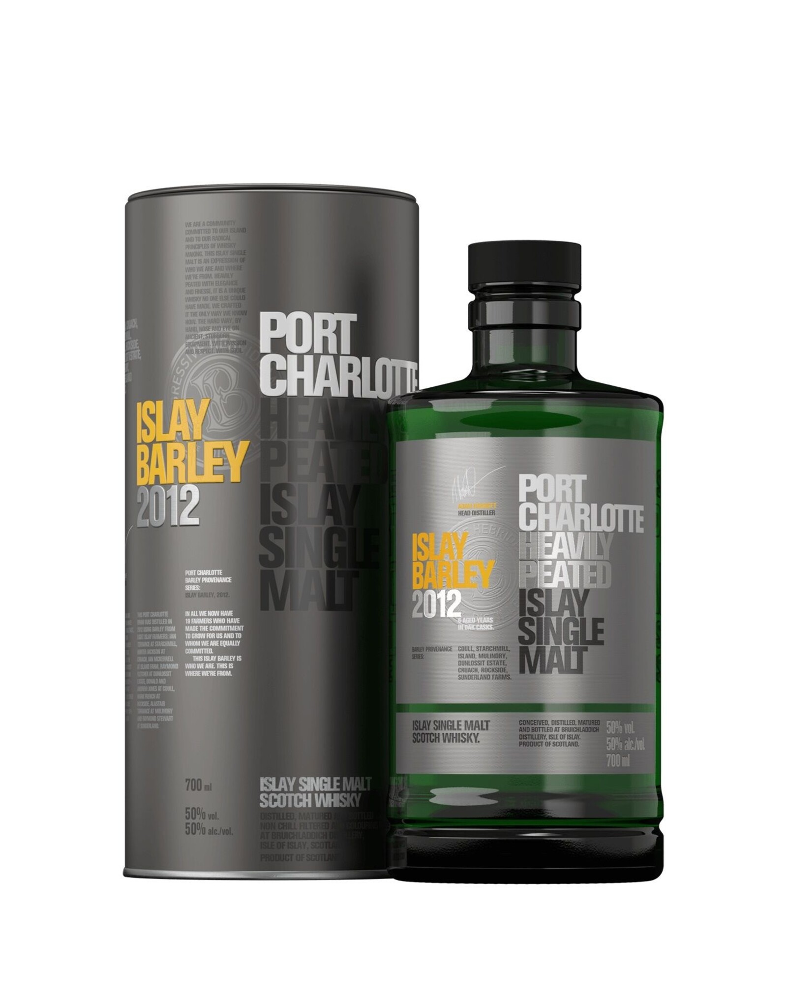 Port Charlotte Islay Barley 2012 70cl. 50%, Islay Single Malt Whisky - Copy