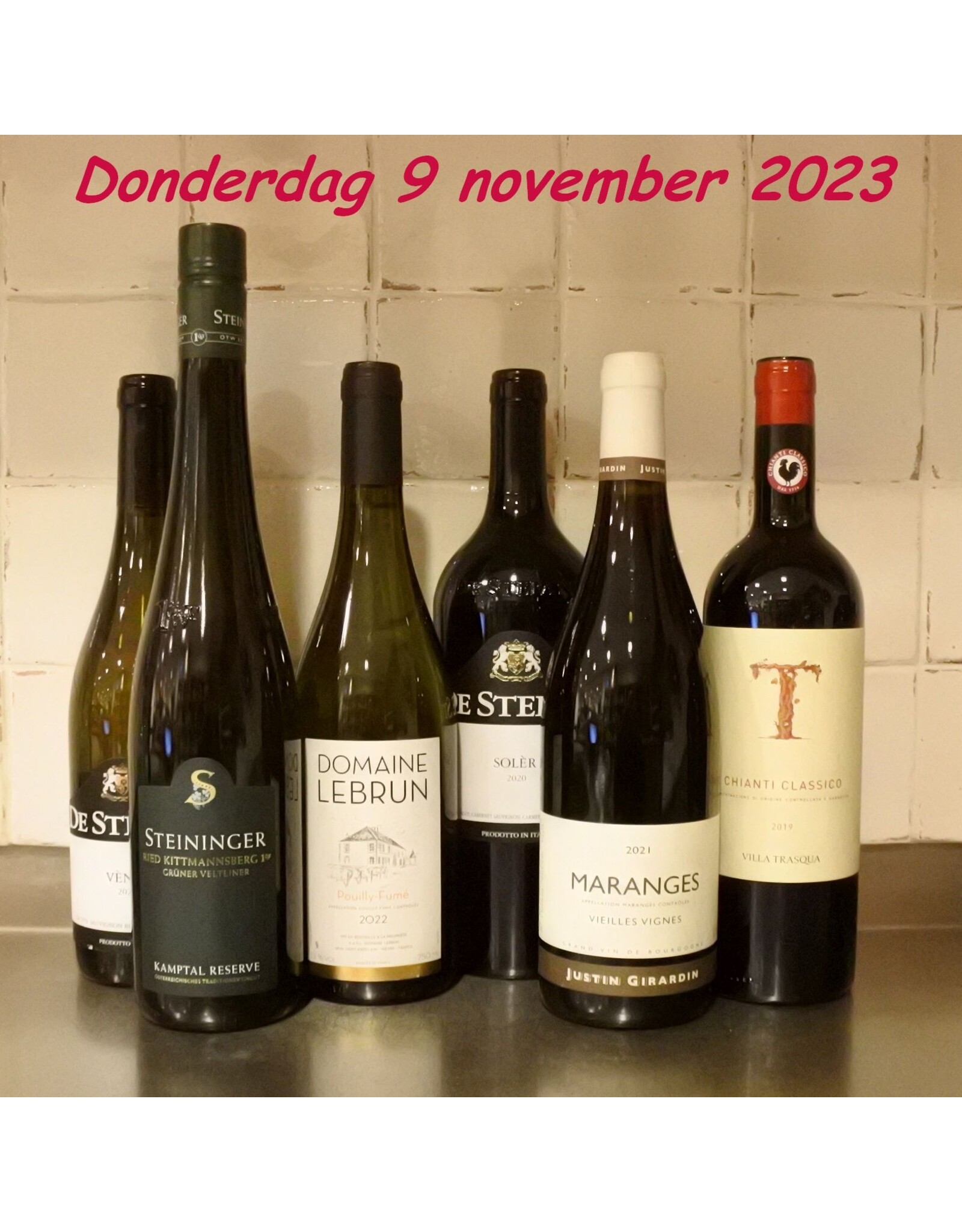 toegangskaart wijnproeverij - donderdag 9 november 2023