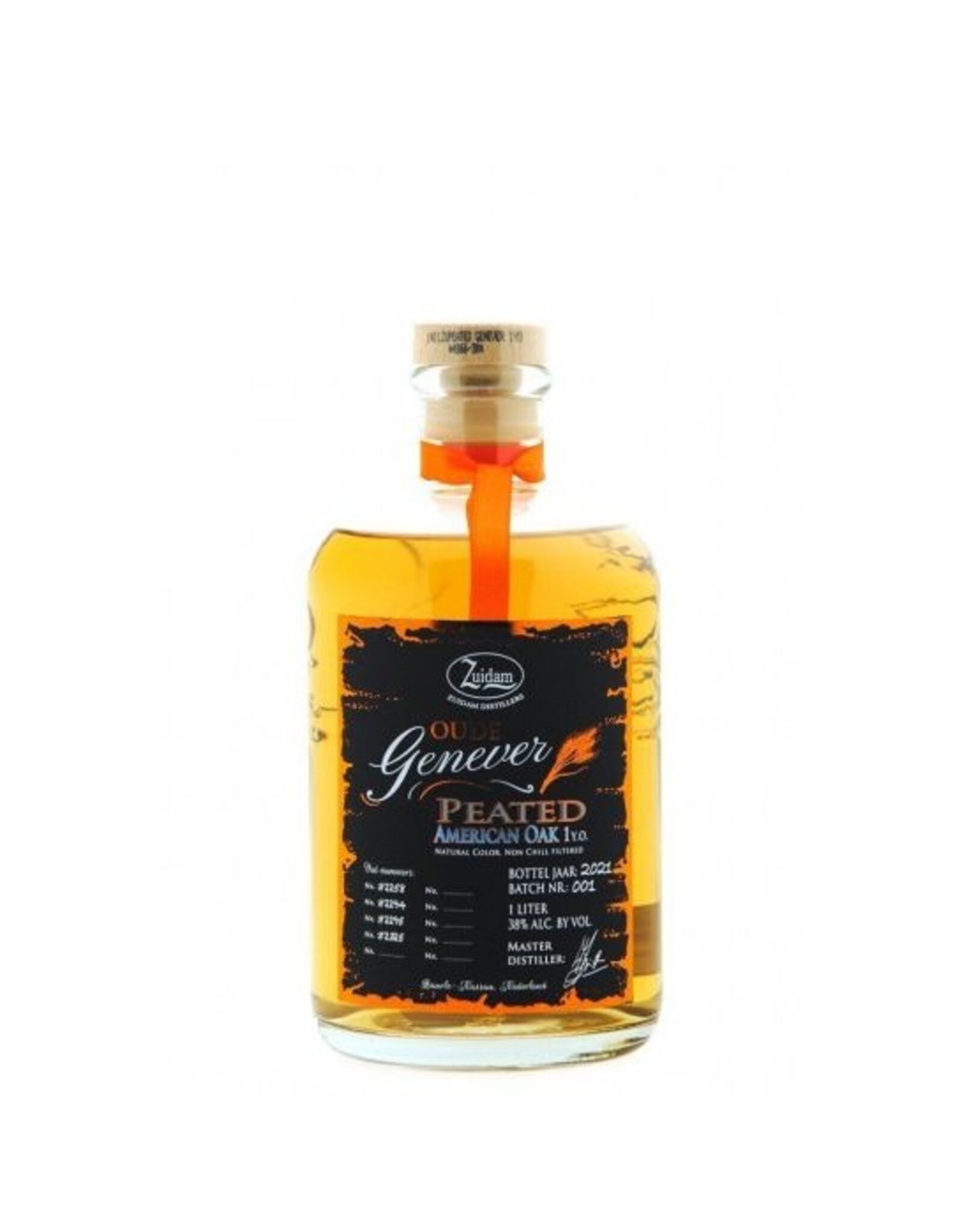 Zuidam Oude Genever 1 jaar Peated American Oak 100cl.