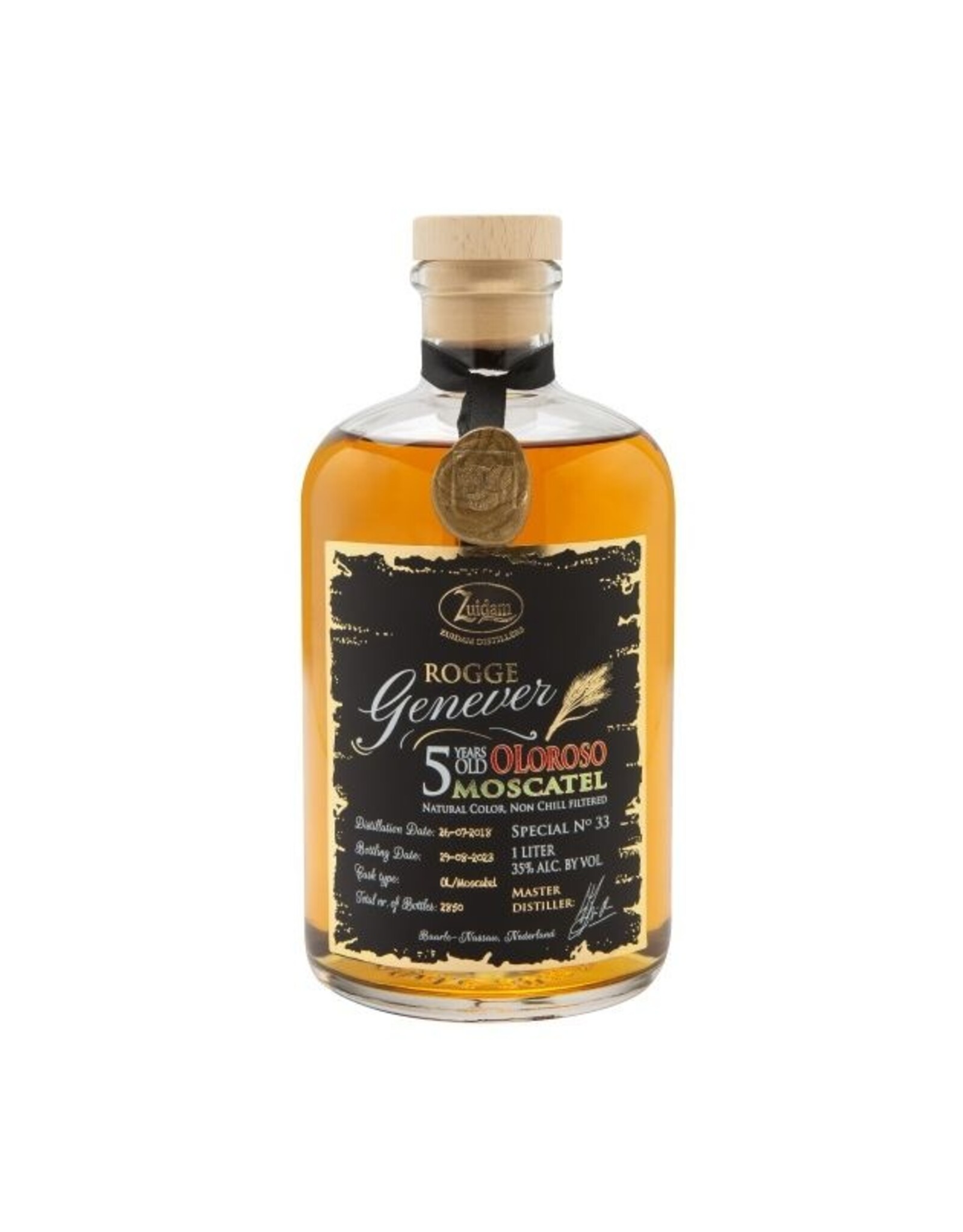 ***ACTIE*** Zuidam Rogge Genever  Oloroso Moscatel 5YO #33 100cl.