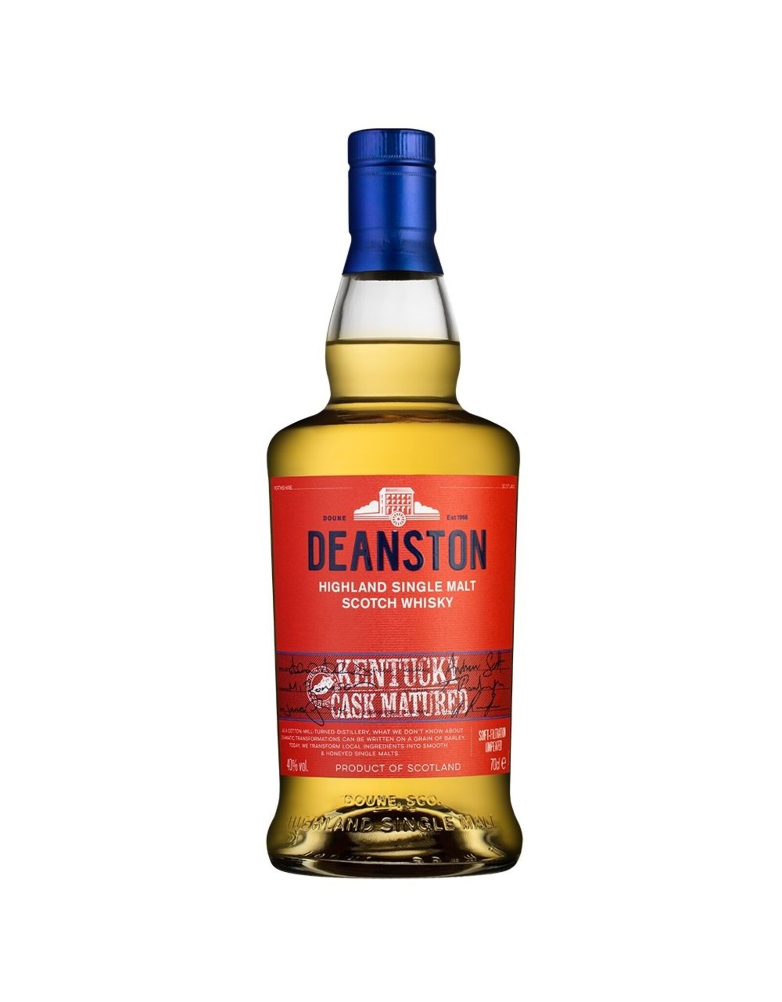 Deanston ***ACTIE*** Deanston Kentucky Cask Matured, Single Highland Malt Whisky  70cl. 40%