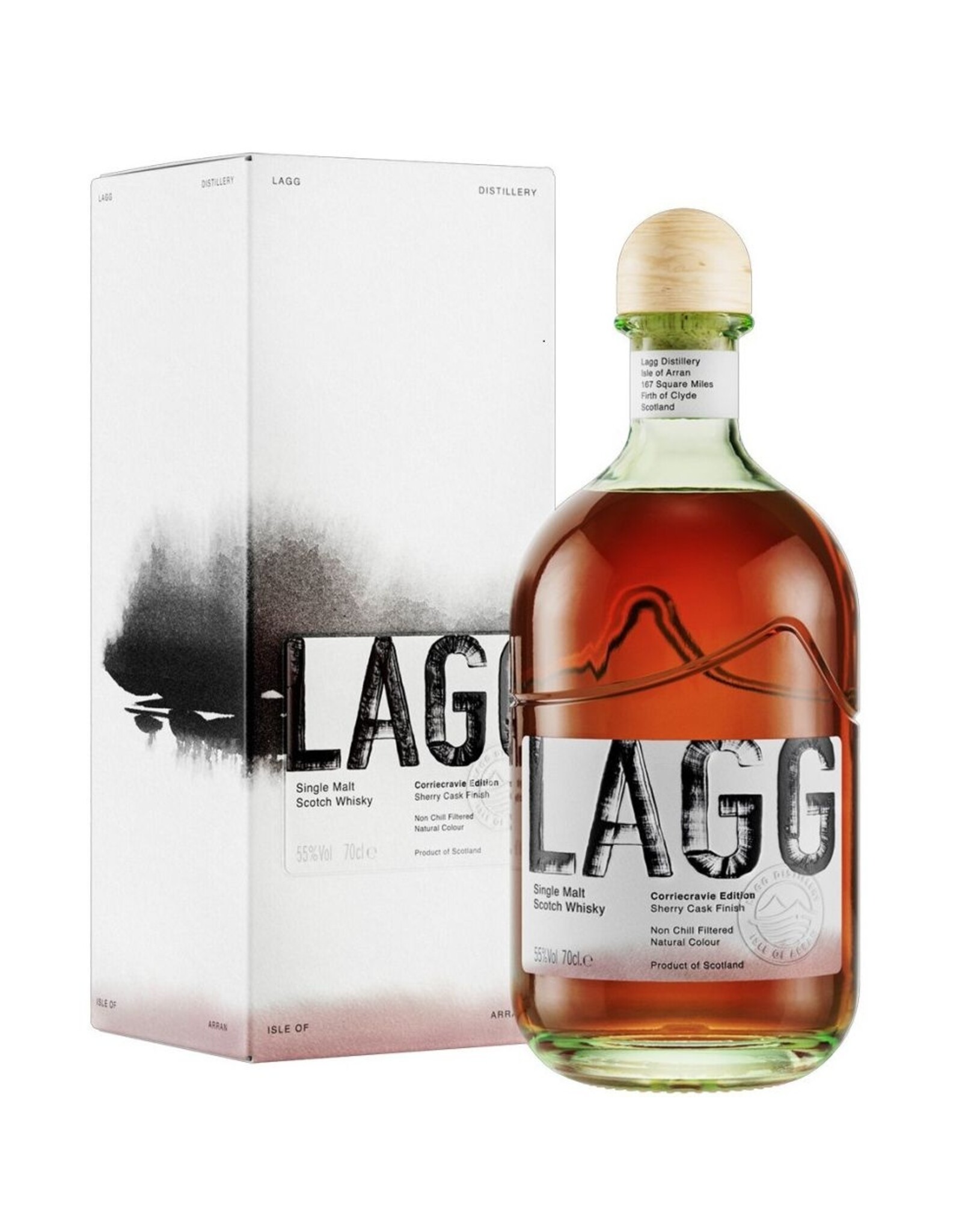 Lagg Single Malt Corriecravie Edition 70cl. cask strength 55%, Kilmory, Isle of Arran