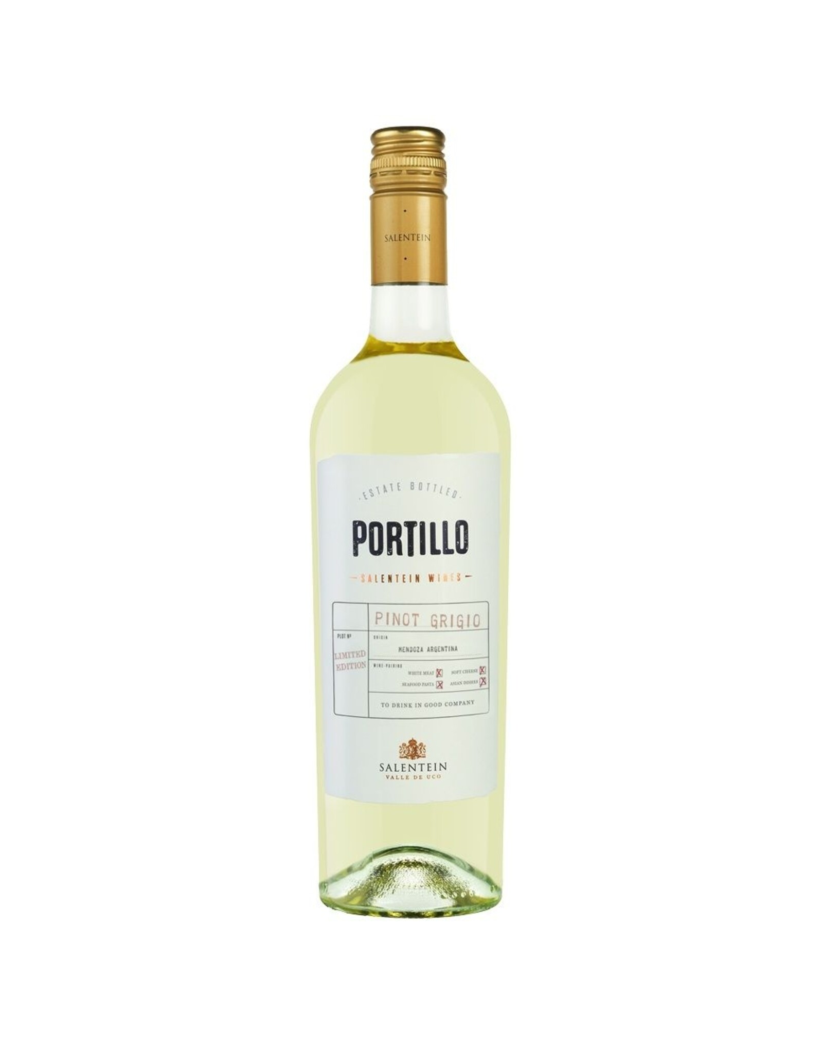 Bodegas Salentein, Mendoza Argentinië Salentein Pinot Grigio 2024, Valle de Uco, Mendoza, Argentinië