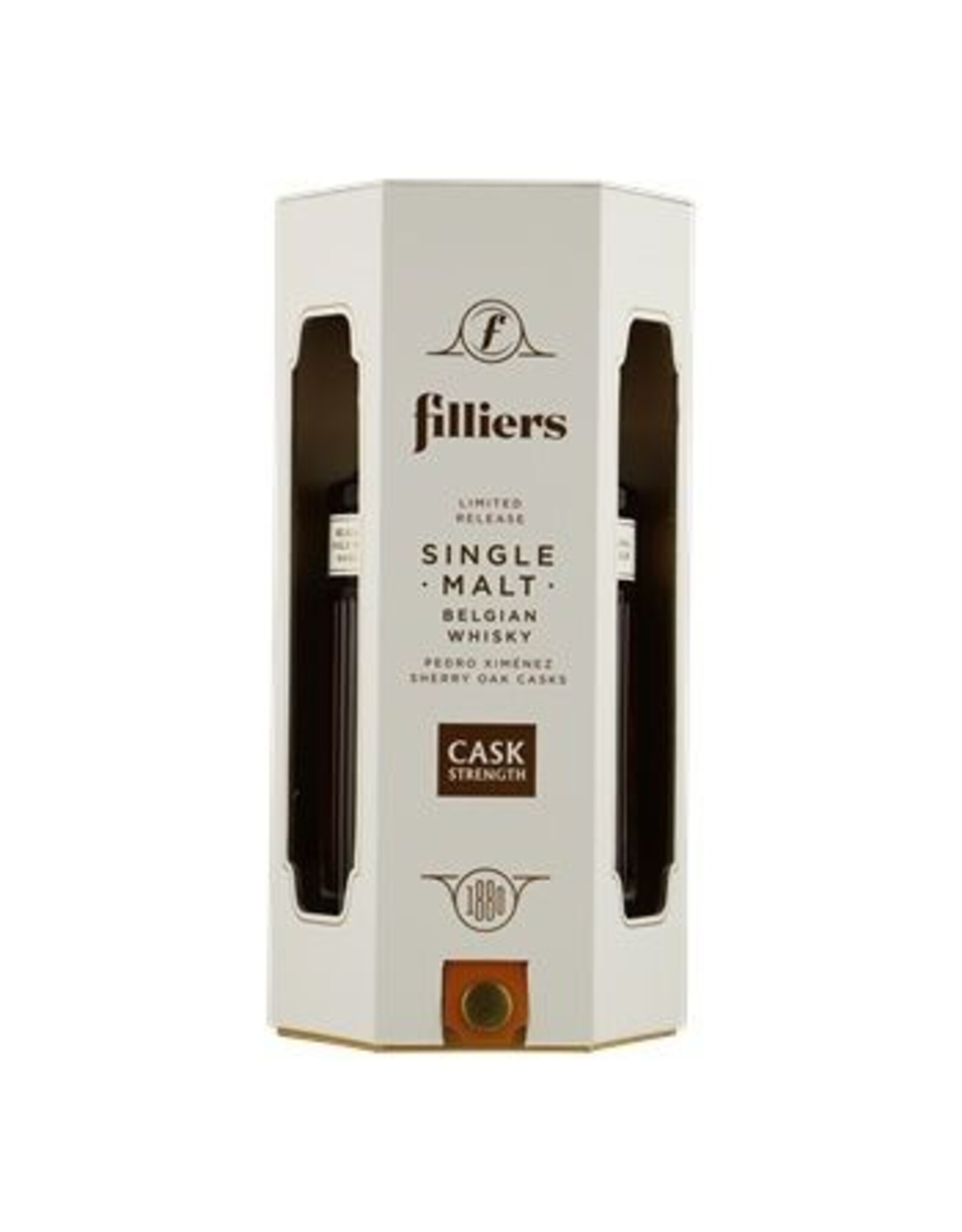 Filliers Distillery Filliers Cask Strength (limited release) 70cl. 58,5%, PX Sherry Cask, Deinze, België (in giftbox)