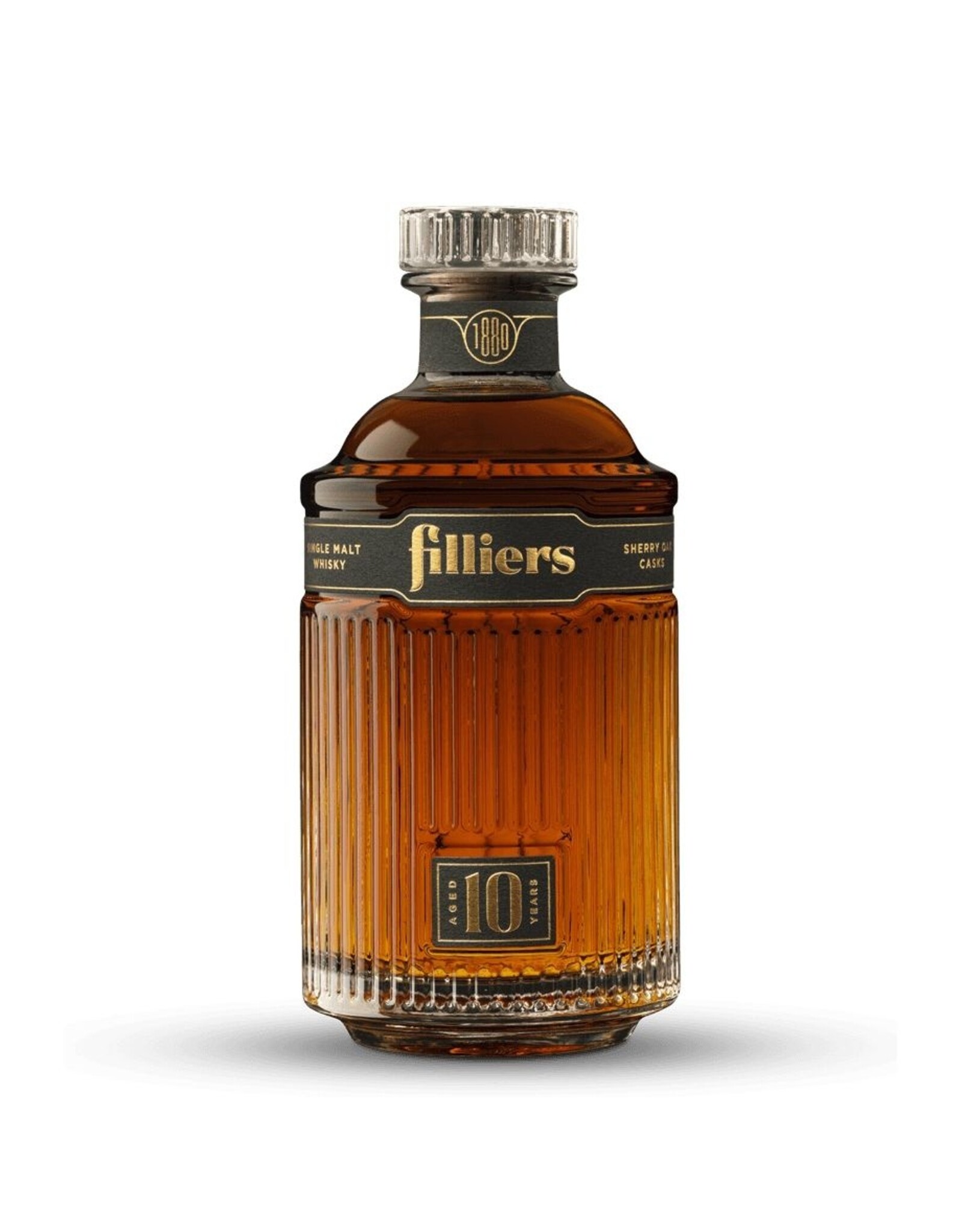 Filliers Distillery Filliers Sherry Oak Aged 10 Years Old (limited release) 70cl. 43%, Sherry Cask, Deinze, België (in giftbox)