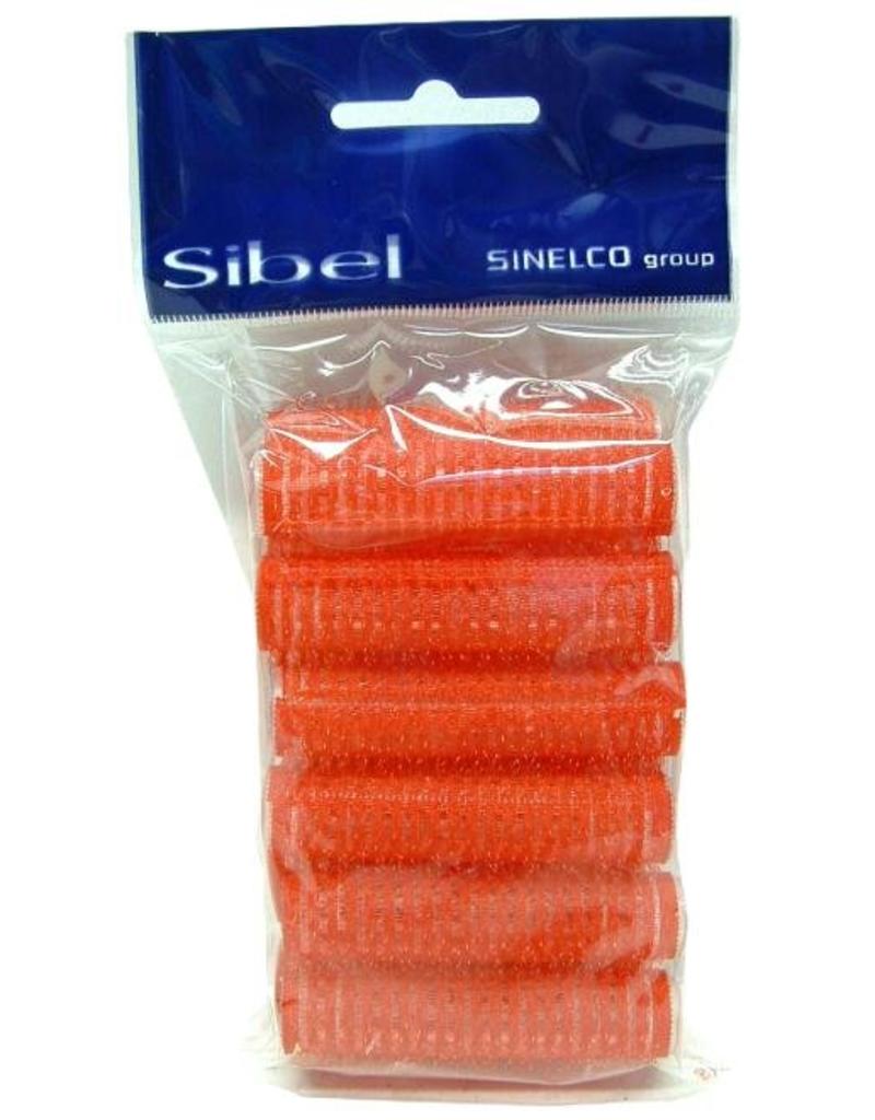 Sibel Zelfklevende kruller 12st 13mm rood