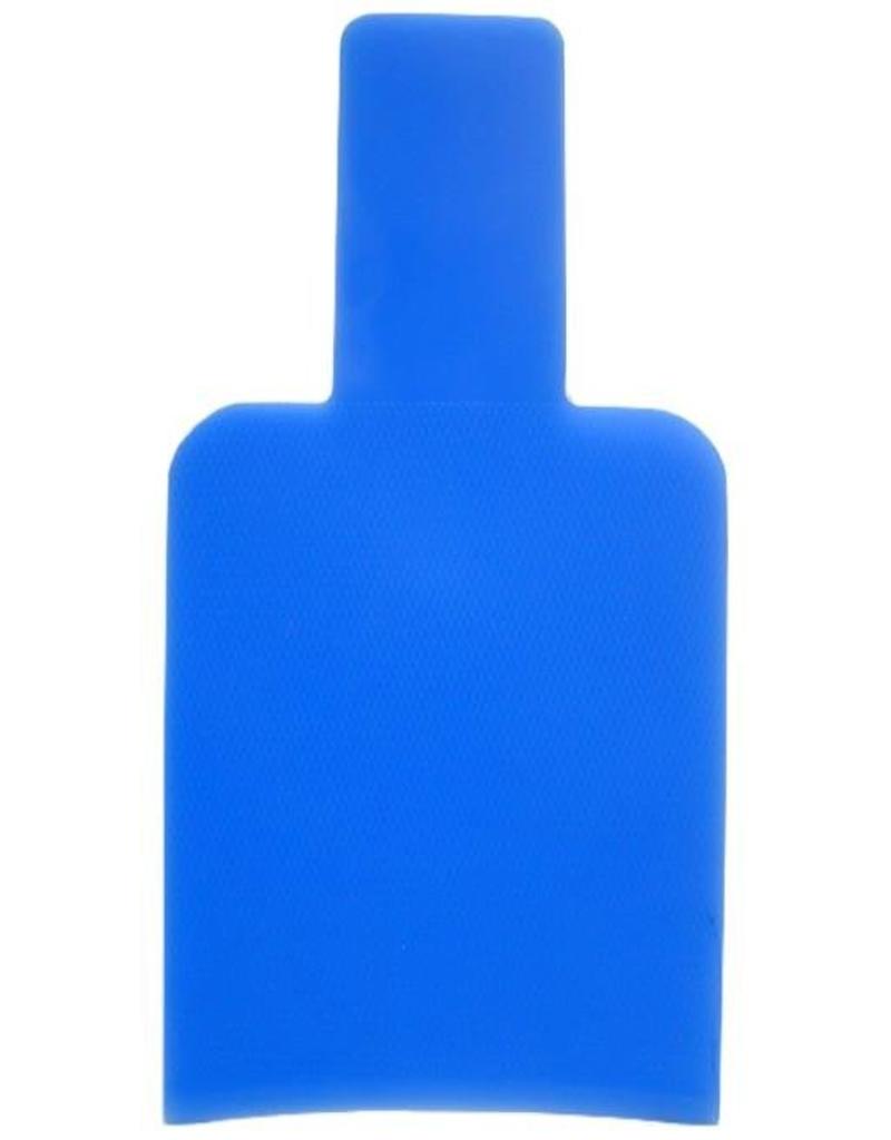 Sibel Verfspatel breed blauw  L 21cm B 10.5cm