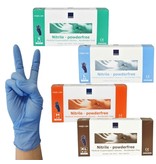 Abena Nitrile Handschoen Ultra Sensitive Poedervrij Blauw L 100st