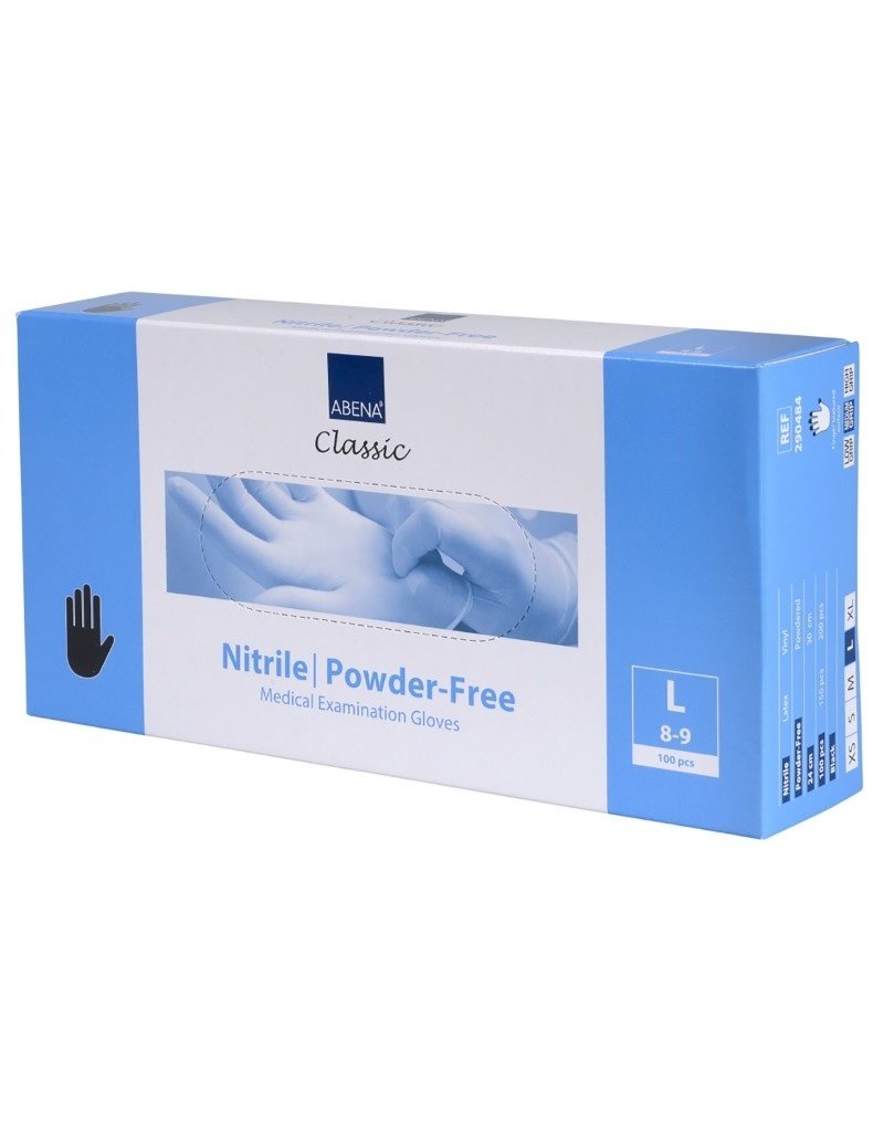 abena Nitrile Handschoen Ultra Sensitive. L 100st Zwart