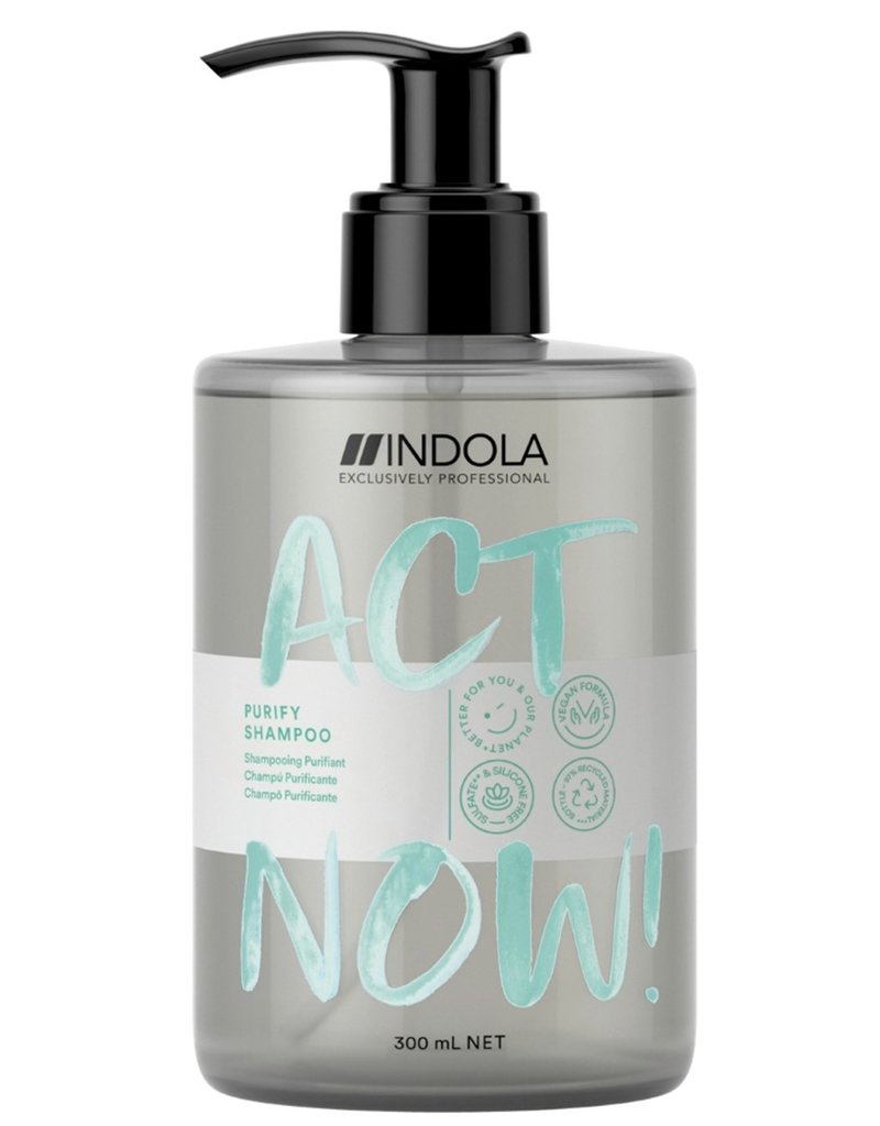 indola Indola Act Now Purify Shampoo 300ml.