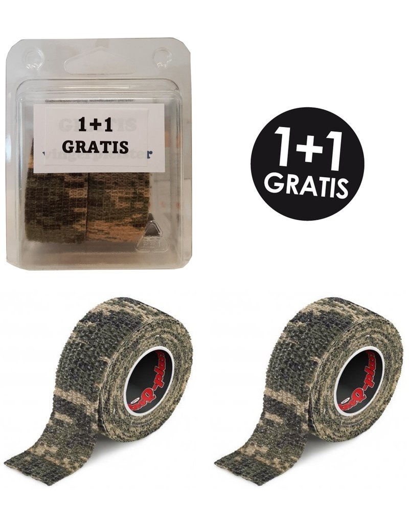 ResQ-tape ResQ-plast zelfhechtende pleister 2 ROLLEN 25mmx4.5mtr.Camo