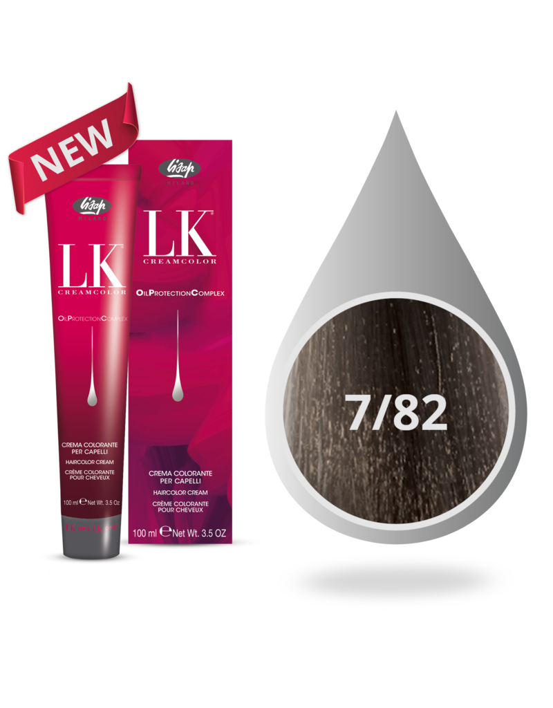 7.82  LK OPC HAARVERF 100ml. Ash Glanzend Blond.
