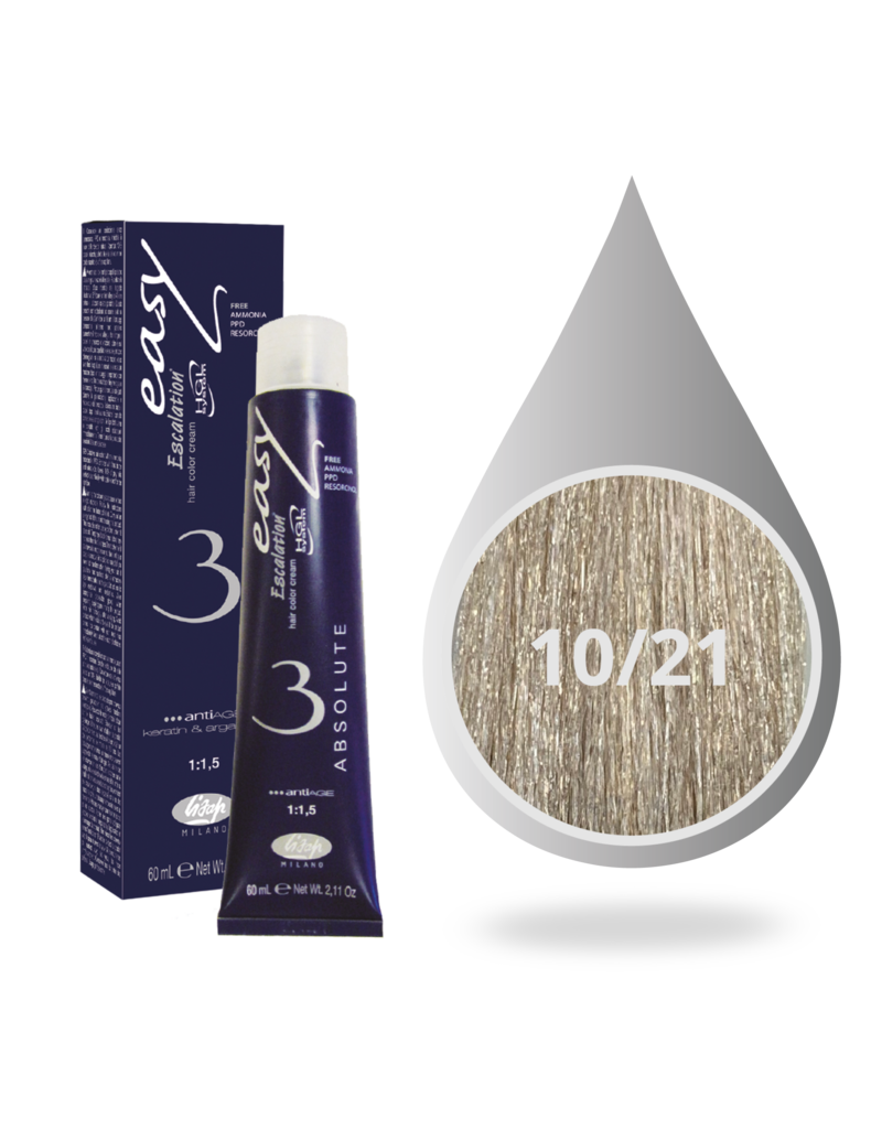 absoluut 10.21  Lisap Absolute 3 verf tube 60ml Licht Cool Asch Blond #