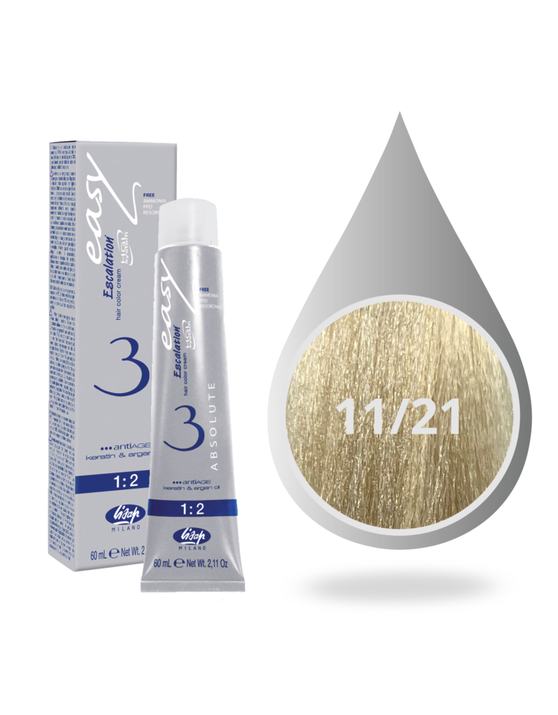 Absolute 11.21 Lisap Absolute 3 verf tube 60ml.Extra L.Crystal Blond