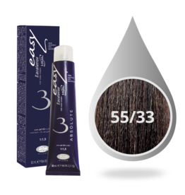 Absolute 55.33  Lisap Absolute 3 verf tube 60ml. Diep Goud Licht Bruin #