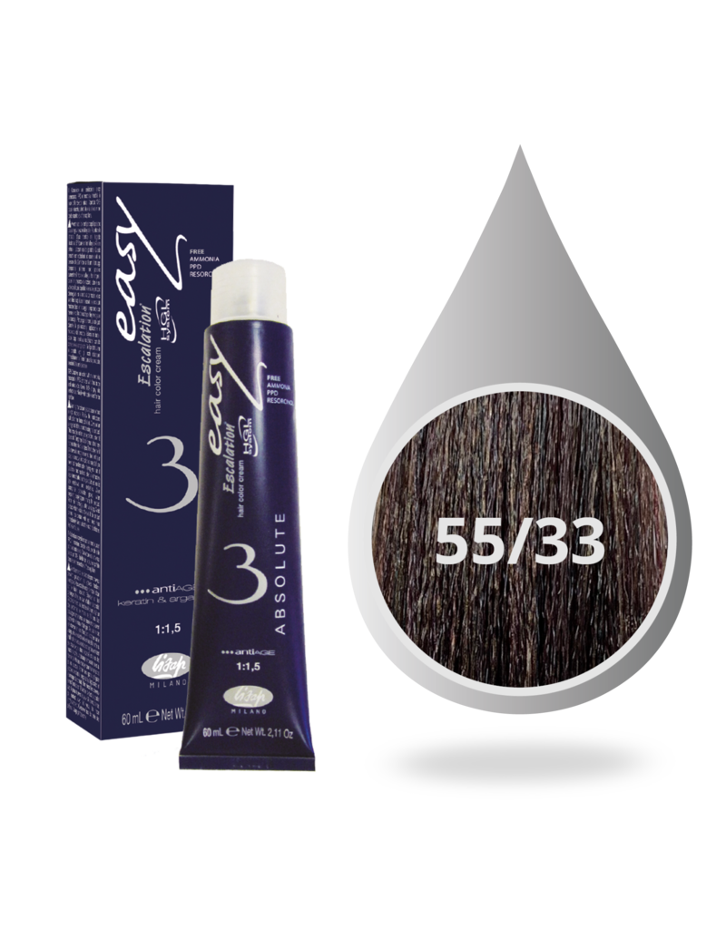 Absolute 55.33  Lisap Absolute 3 verf tube 60ml. Diep Goud Licht Bruin #