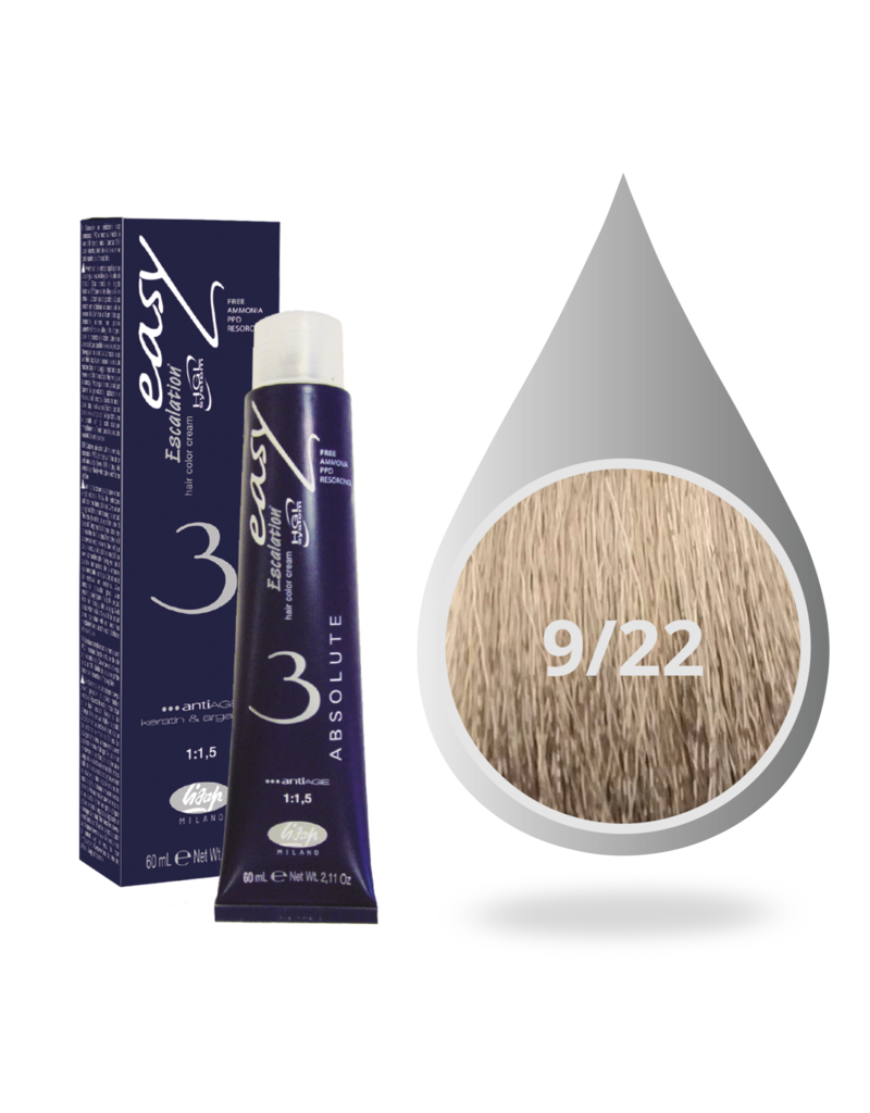 Absolute 9.22 Lisap Absolute 3 verf tube 60ml. Mat Zeer Licht Blond