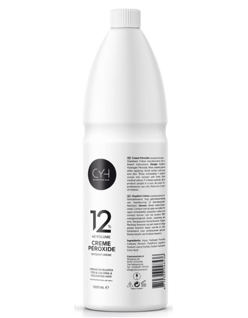 CYH Creme Waterstof 12% 40volume 1000ml.
