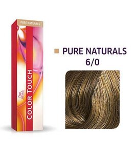 Wella Color Touch 6.0  Color Touch Pure Naturals 60ml.  Donker Blond