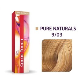 Wella Color Touch 9.03  Color Touch Pure Naturals  60ml  L. Blond  Natuur Goud