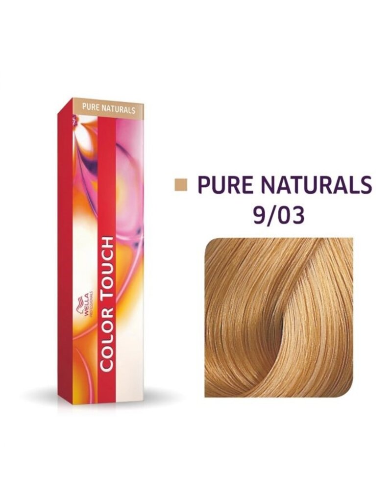 Wella Color Touch 9.03  Color Touch Pure Naturals  60ml  L. Blond  Natuur Goud