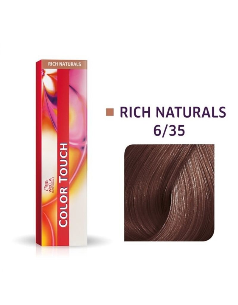 Wella Color Touch 6.35  Color Touch Rich Naturals 60ml  D. Blond Goud Mahonie