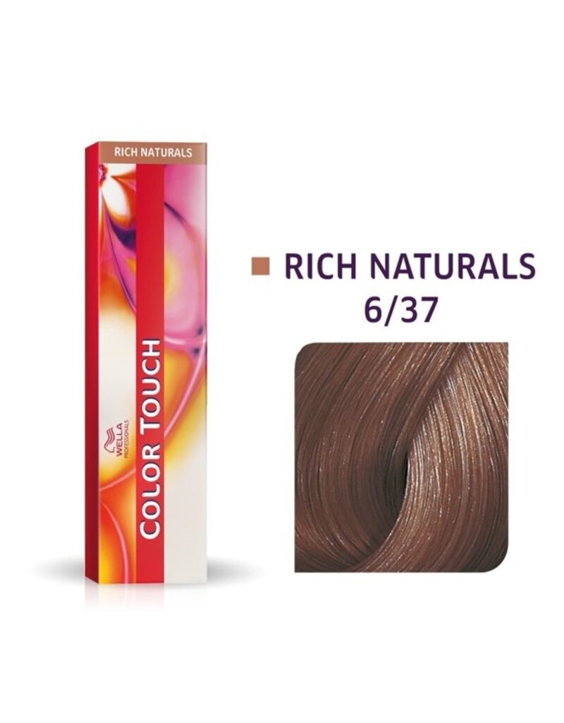 Wella Color Touch 6.37  Color Touch Rich Naturals  60ml  D. Blond Goud Bruin