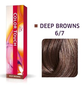 Wella Color Touch 6.7  Color Touch Deep Braun 60ml.  Donker Blond  Bruin