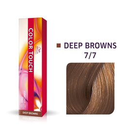 Wella Color Touch 7.7  Color Touch Deep Braun 60ml.  Midden Blond Bruin