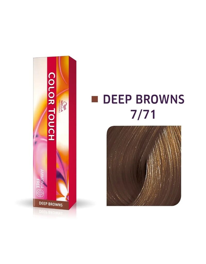 Wella Color Touch 7.71 Color Touch Deep Braun 60ml. Midden Blond Bruin Asch