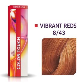 Wella Color Touch 8.43 Color Touch Vibrant Reds 60ml. Licht Blond Rood Goud