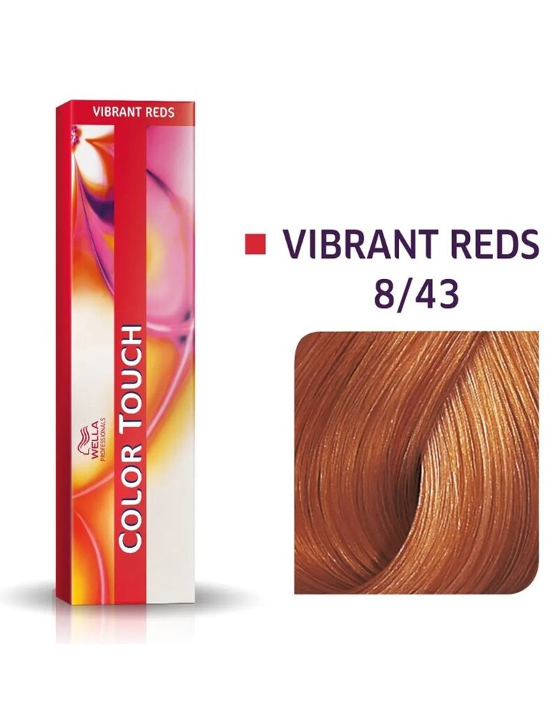 Wella Color Touch 8.43 Color Touch Vibrant Reds 60ml. Licht Blond Rood Goud