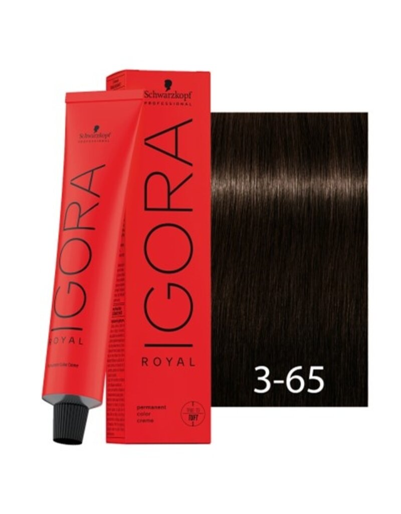 Igora 3-65  Igora Royal 60ml. Donkerbruin Roodbruin Goud