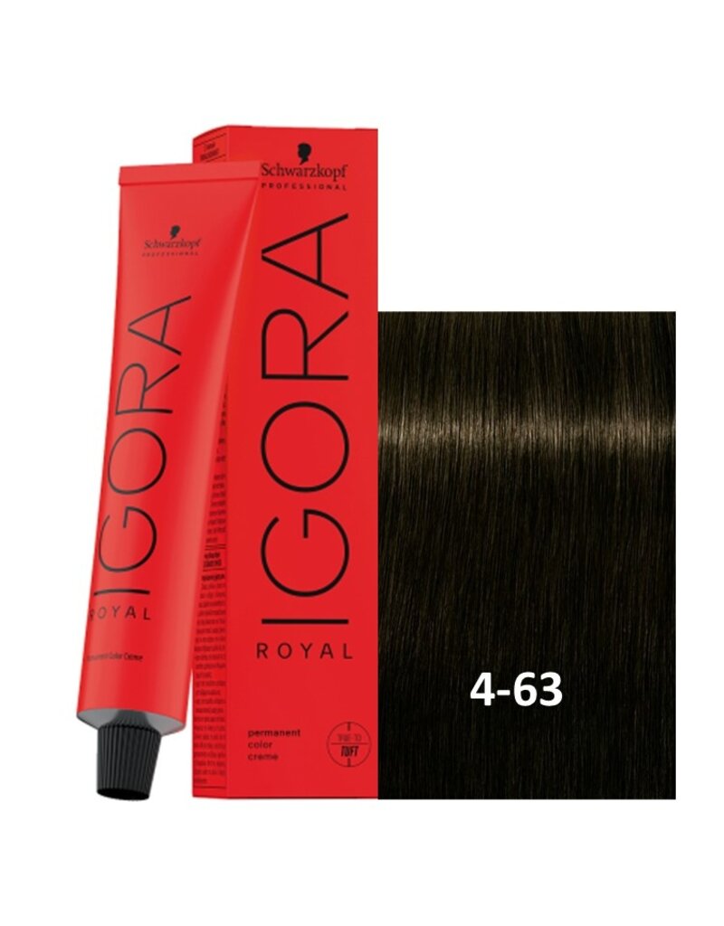 Igora 4-63 Igora Royal 60ml Middelbruin Roodbruin Mat