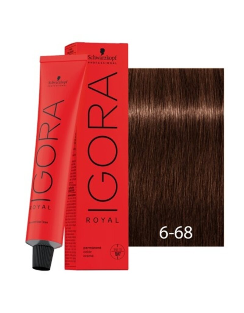 Igora 6-68 Igora Royal 60ml Donkerblond Roodbruin Rood