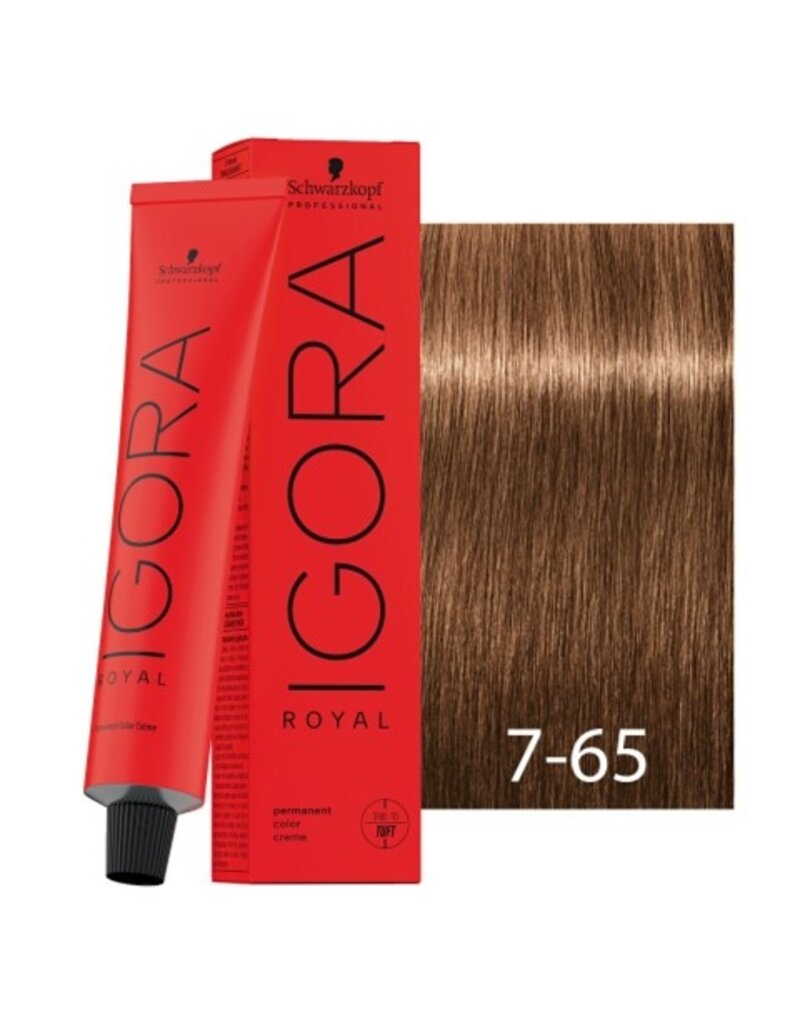 Igora 7-65 Igora Royal 60ml Middelblond Roodbruin Goud