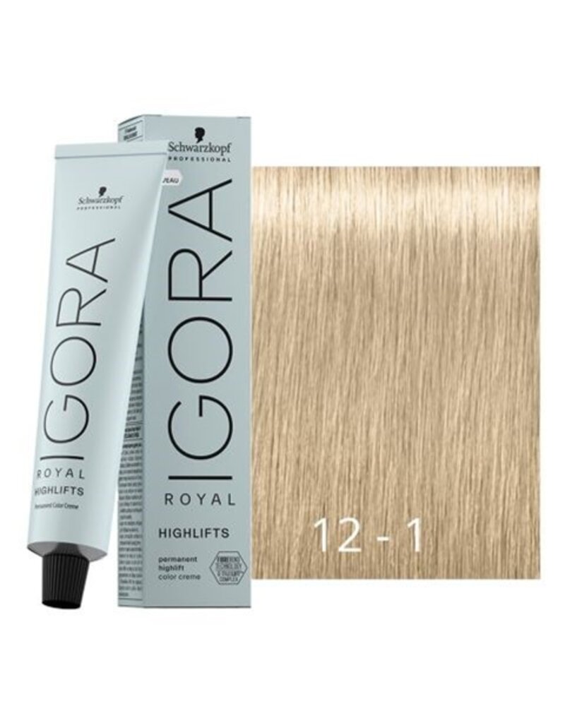 Igora 12-1 Igora Royal Highlifts 60ml Speciaalblond Cendré