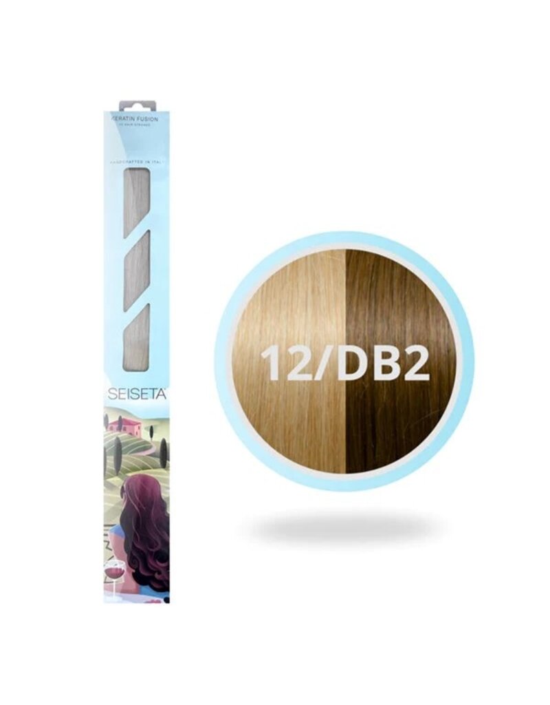 Seiseta 12/DB2 Seiseta Extensions 55-60cm 25st D.Goud Blond /L.Blond