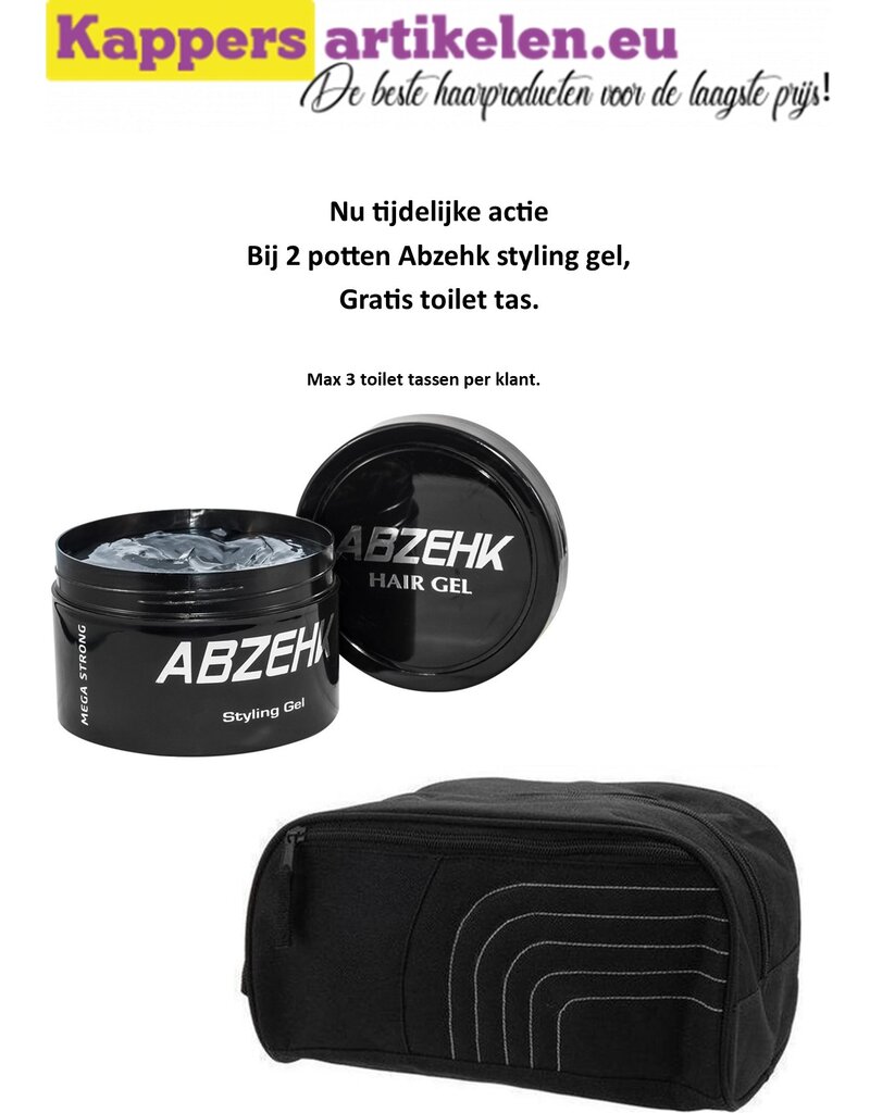 Abzehk 2 potten Abzehk gel met gratis toilet tas