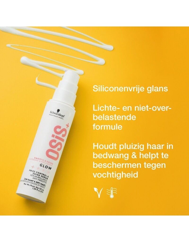 Schwarzkopf Schwarzkopf OSiS+ Glow Anti-Frizz Shine Serum 50ml