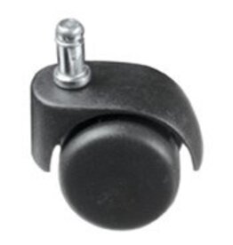 Zwenkwiel Geremd  D5cm Nylon Stift=11 mm