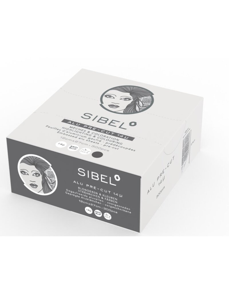 Sibel Alu Folie 12cmx27cm 300 vellen Zwart