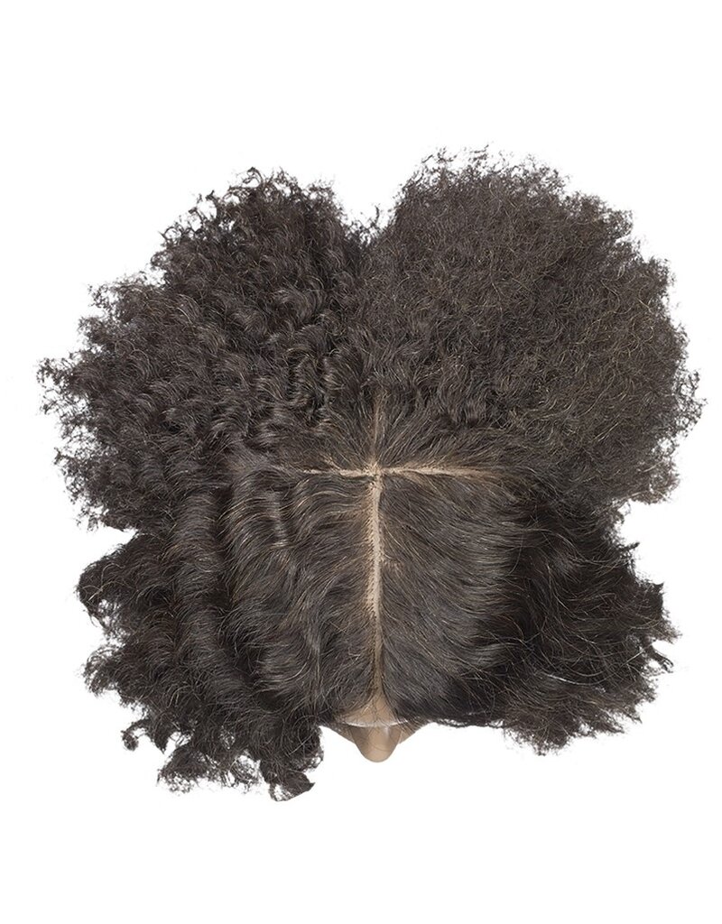 Sibel Oefenhoofd 4 Soorten Krullen 100% Angora 25-30cm