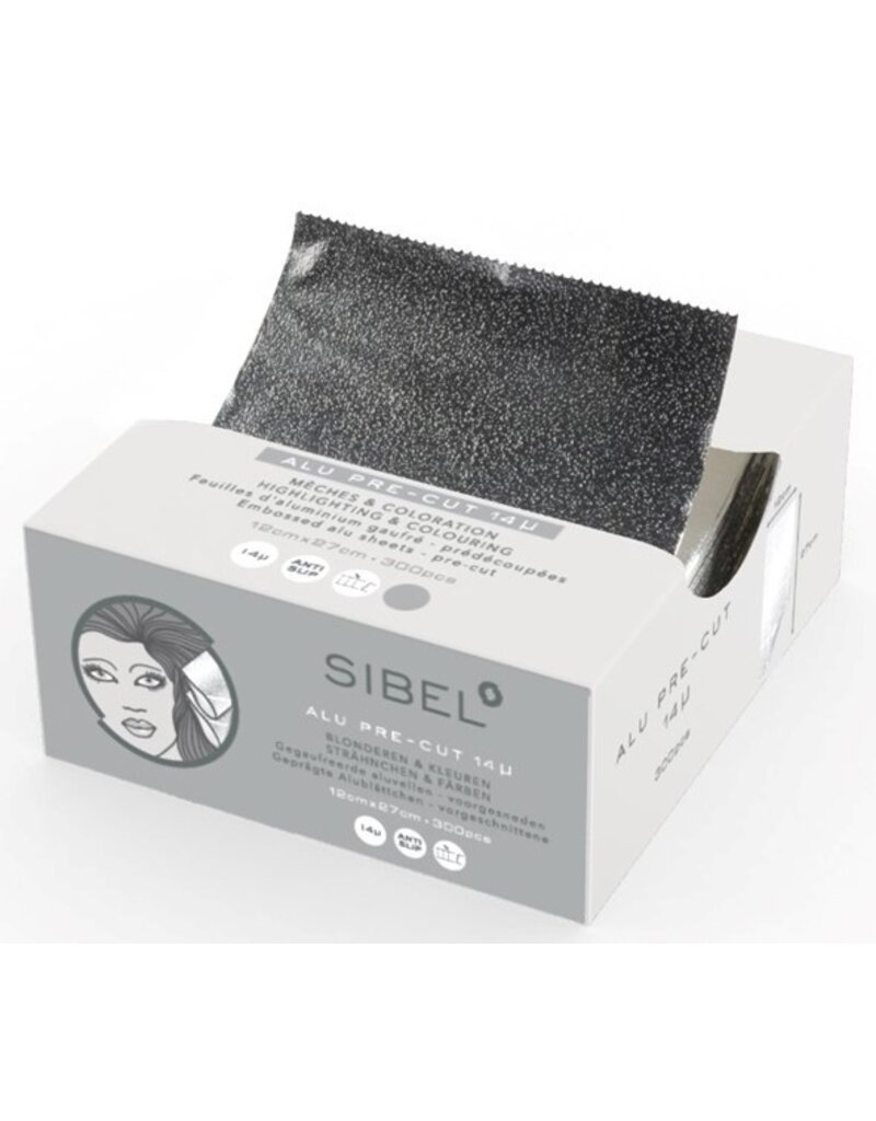 Sibel Alu Folie 12cmx27cm 300 vellen Zwart