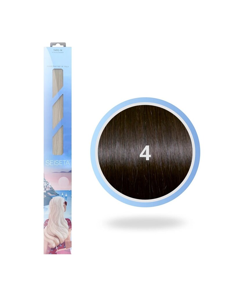 Seiseta 4 Seiseta Extensions 40cm 25st Bruin