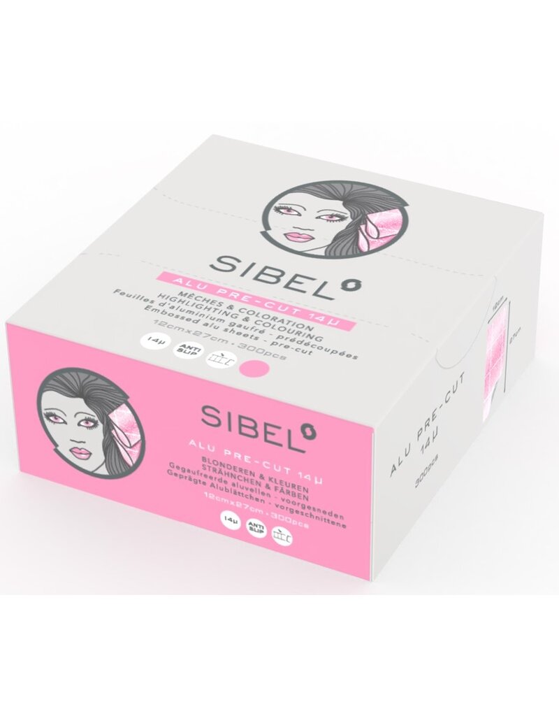 Sibel Alu Folie 12cmx27cm 300 vellen Roze